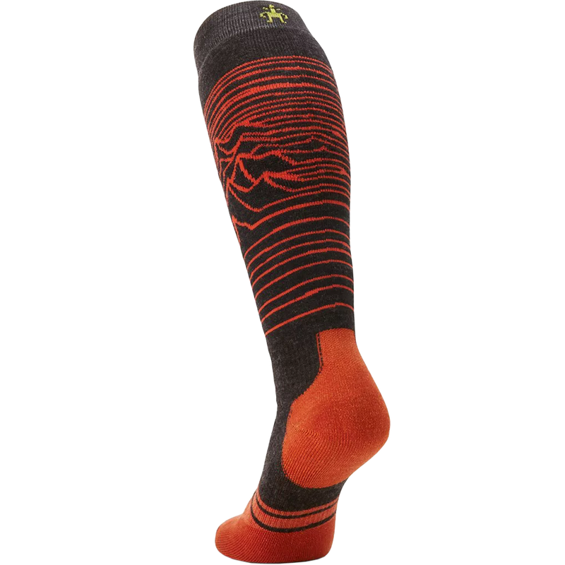 Snowboard Full Cushion Iguchi Pattern OTC Socks, Smartwool Snowboard Full Cushion Iguchi Pattern OTC Socks heel