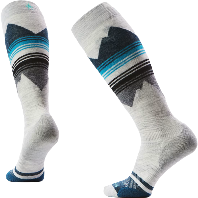 Women's Ski Targeted Cushion Pattern OTC Socks, Featured Image