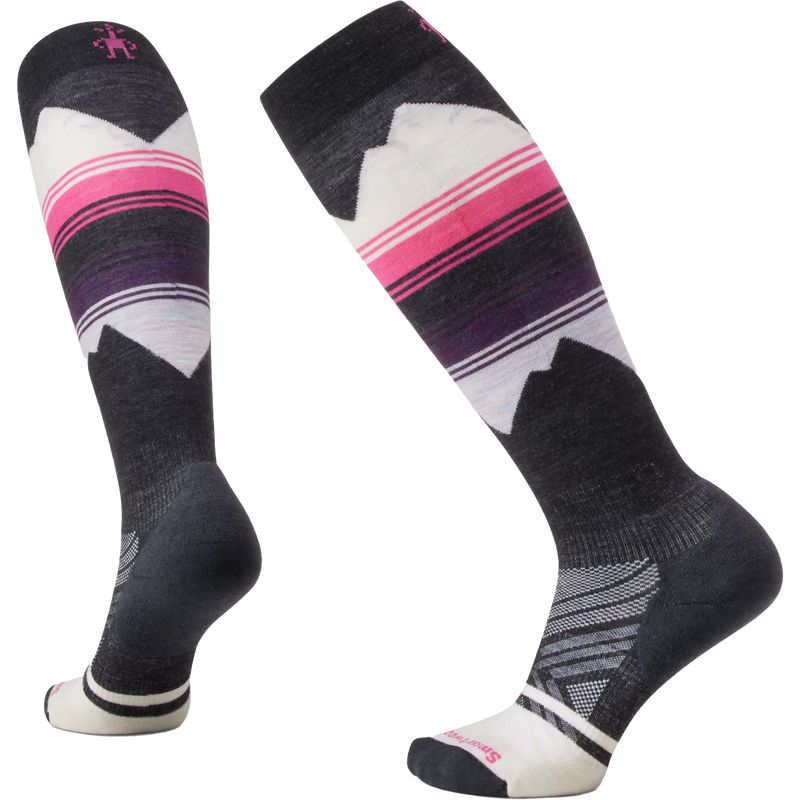 Women's Ski Targeted Cushion Pattern OTC Socks, Featured Image
