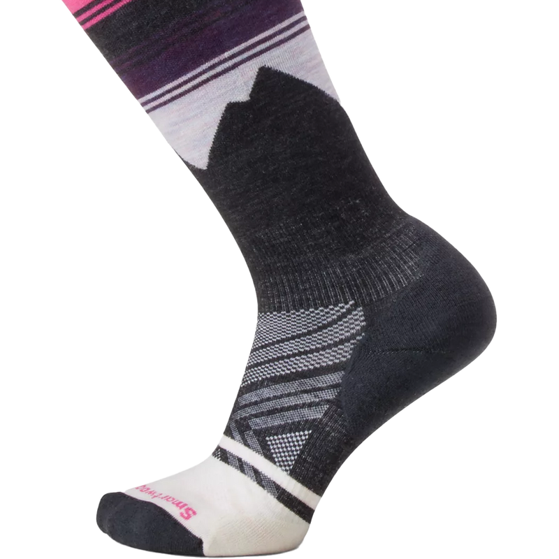 Women's Ski Targeted Cushion Pattern OTC Socks, Smartwool Women's Ski Targeted Cushion Pattern OTC Socks toe