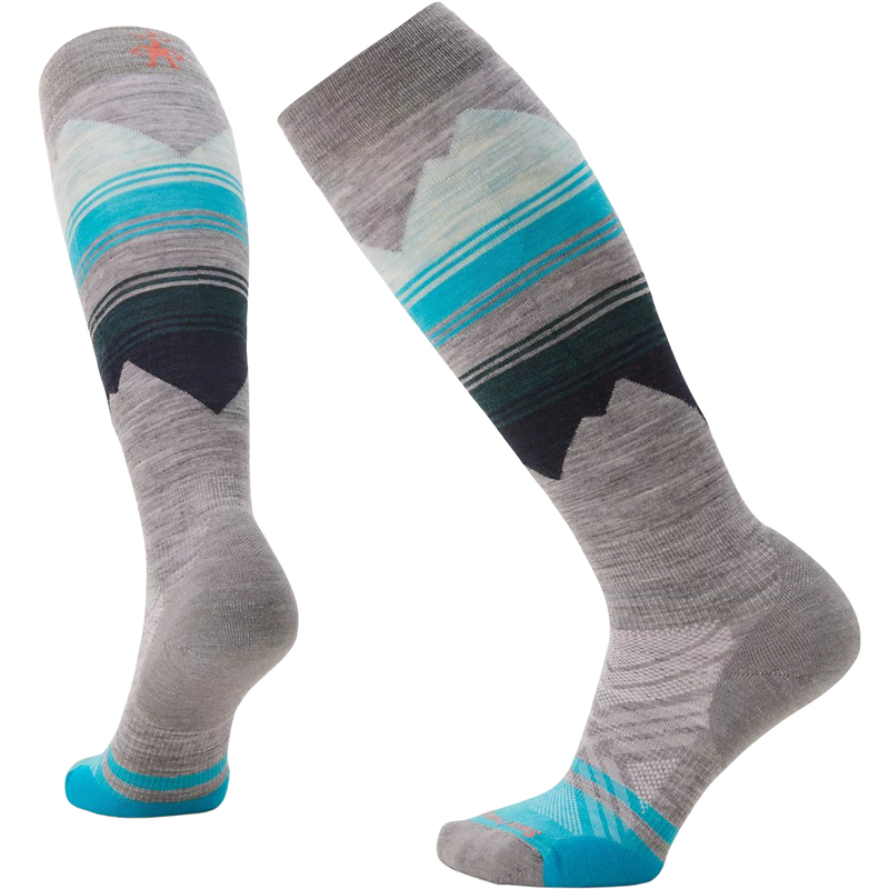Women's Ski Targeted Cushion Pattern OTC Socks, Featured Image