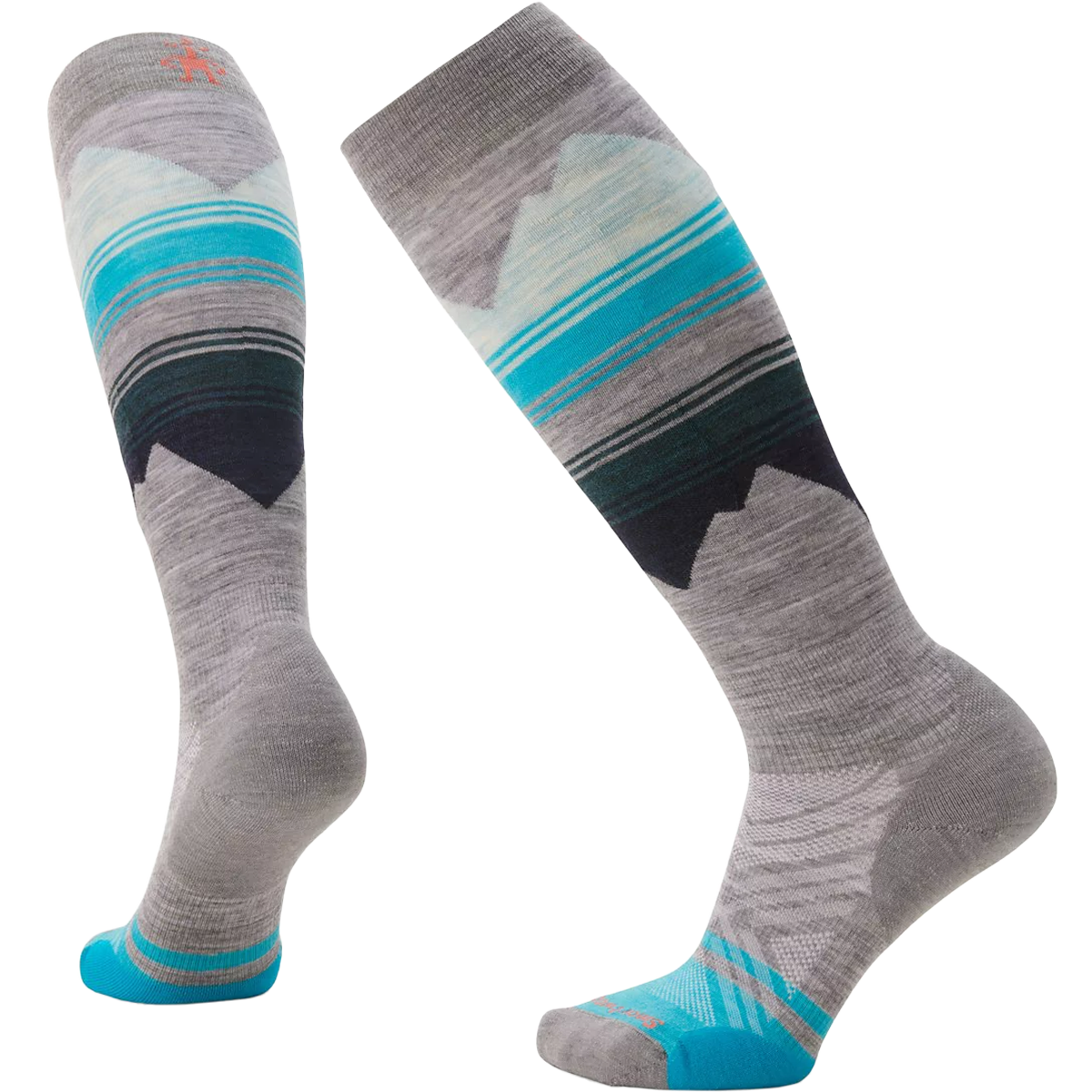 Women's Ski Targeted Cushion Pattern OTC Socks alternate view