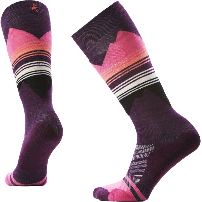 Women's Ski Targeted Cushion Pattern OTC Socks, Featured Image
