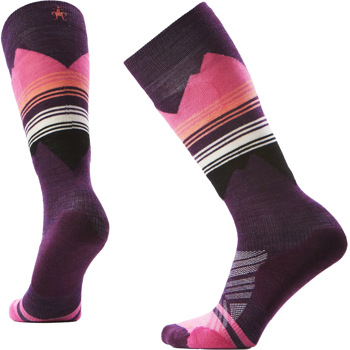 Women's Ski Targeted Cushion Pattern OTC Socks alternate view