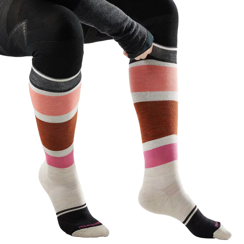Women's Snowboard Targeted Cushion OTC Socks, Smartwool Women's Snowboard Targeted Cushion OTC Socks on model