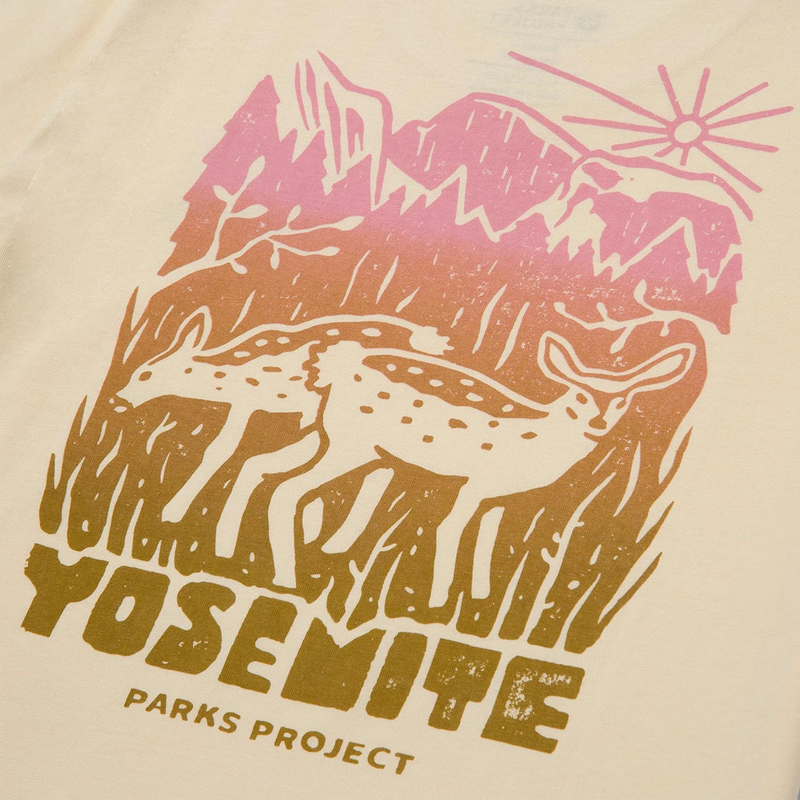 Women's Yosemite Fawns Boxy Tee, Parks Project Women's Yosemite Fawns Boxy Tee back