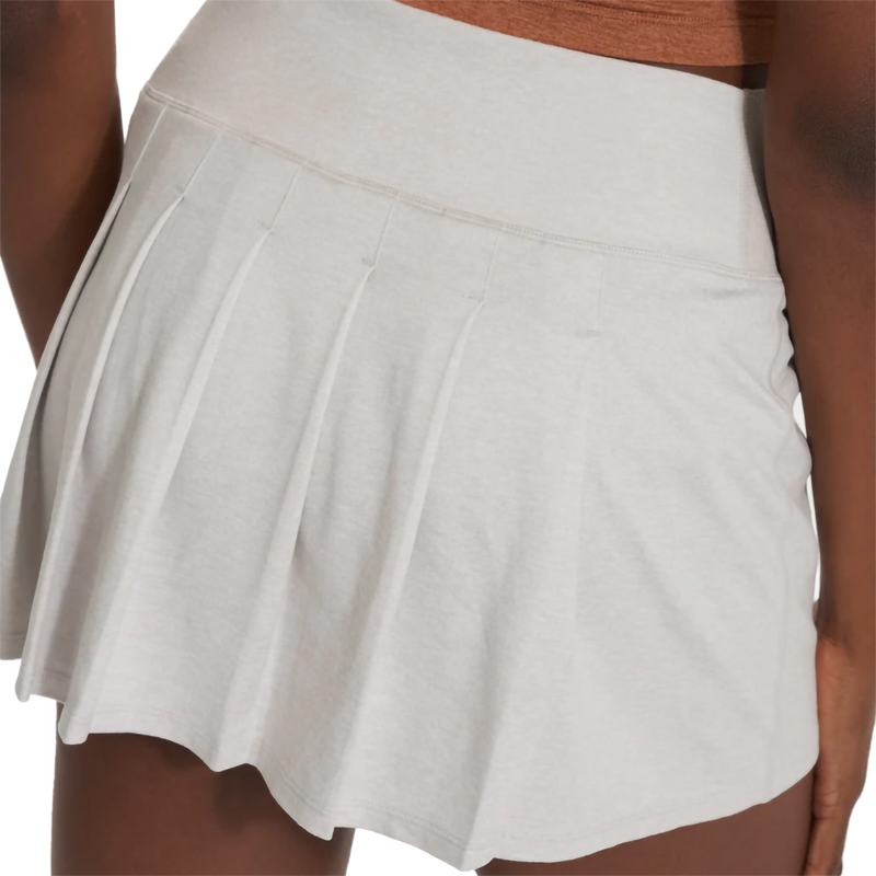 Women's Halo Performance Skirt, Vuori Women's Halo Performance Skirt in Salt Heather back