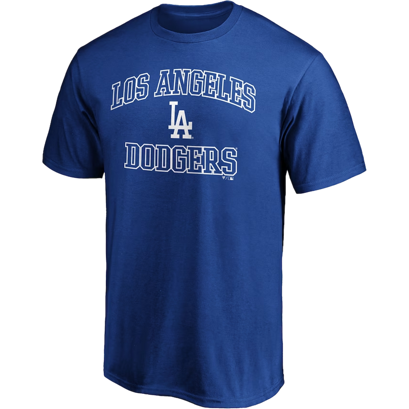 Men's Dodgers Cotton Heart and Soul Short Sleeve, Featured Image