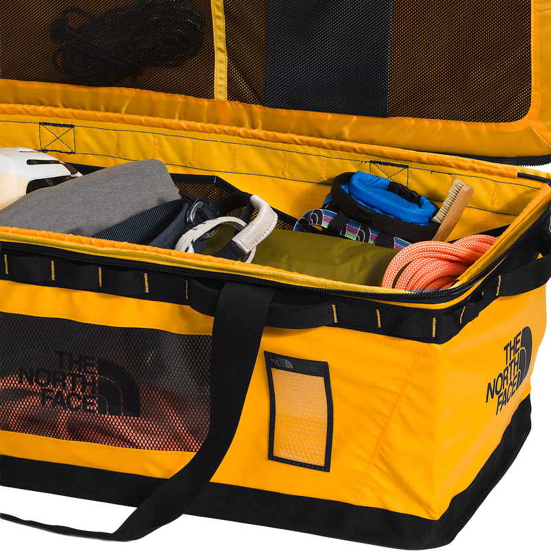 Base Camp Gear Box - L, The North Face Base Camp Gear Box - L 4WP-Summit Gold/TNF Black unzipped