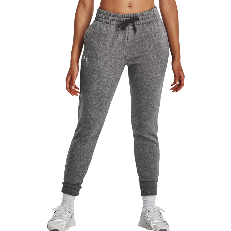 Women's Rival Fleece Joggers, Under Armour Women's Rival Fleece Joggers front on model