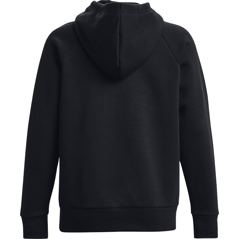 Women's Rival Fleece Hoodie, Under Armour Women's Rival Fleece Hoodie in 001-Black back