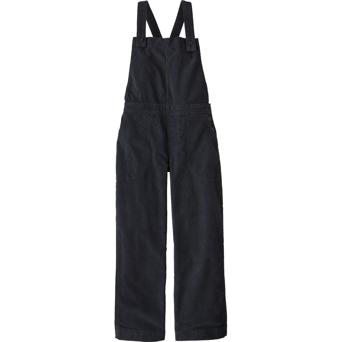 Patagonia Women's Stand Up Cropped Corduroy Overalls in Pitch Blue