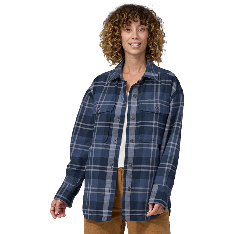 Women's Heavyweight Fjord Flannel Overshirt, Patagonia Women's Heavyweight Fjord Flannel Overshirt  front