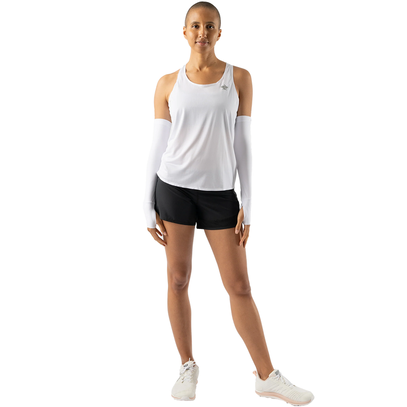 Women's EZ Sleeves, Rabbit Women's EZ Sleeves in White on model front