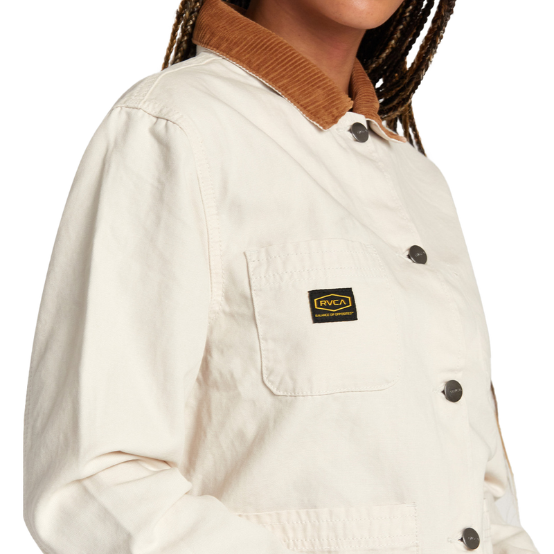 Women's Recession Chore Coat, RVCA Women's Recession Chore Coat logo