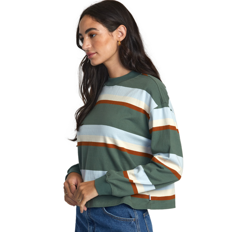 Women's Kinney Long Sleeve T-Shirt, RVCA Women's Kinney Long Sleeve T-Shirt side