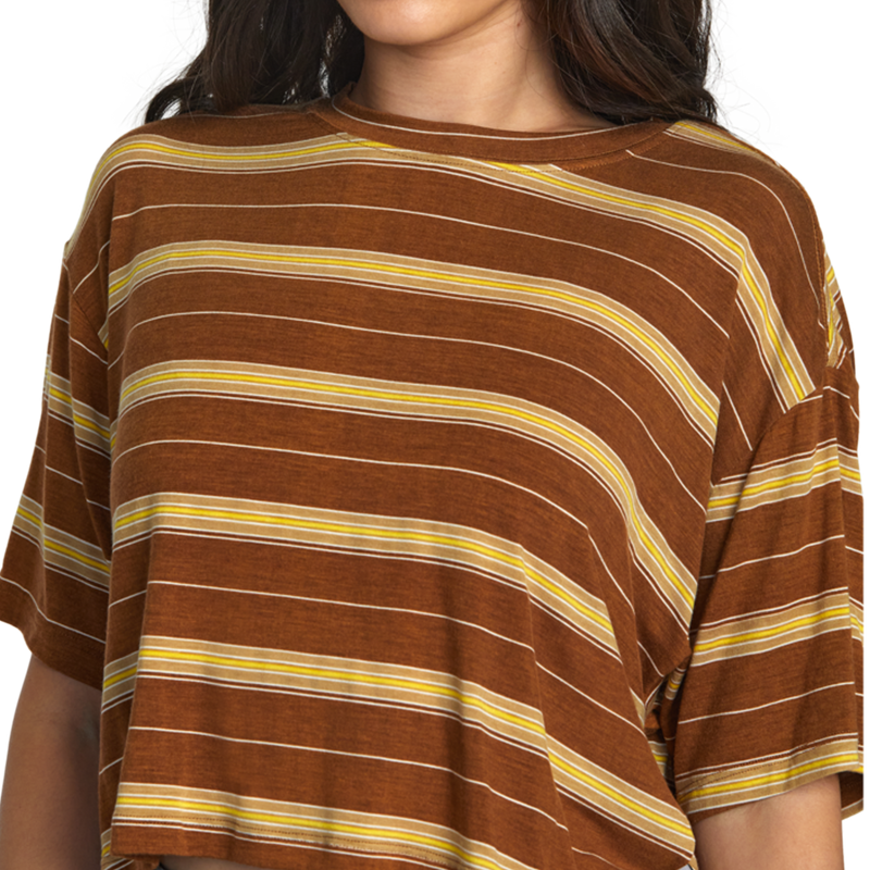 Women's Hooky Tee, RVCA Women's Hooky Tee stripes