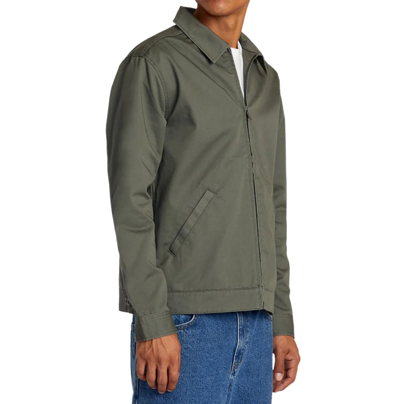 Day Shift Jacket, RVCA Day Shift Jacket in OLV Olive front right