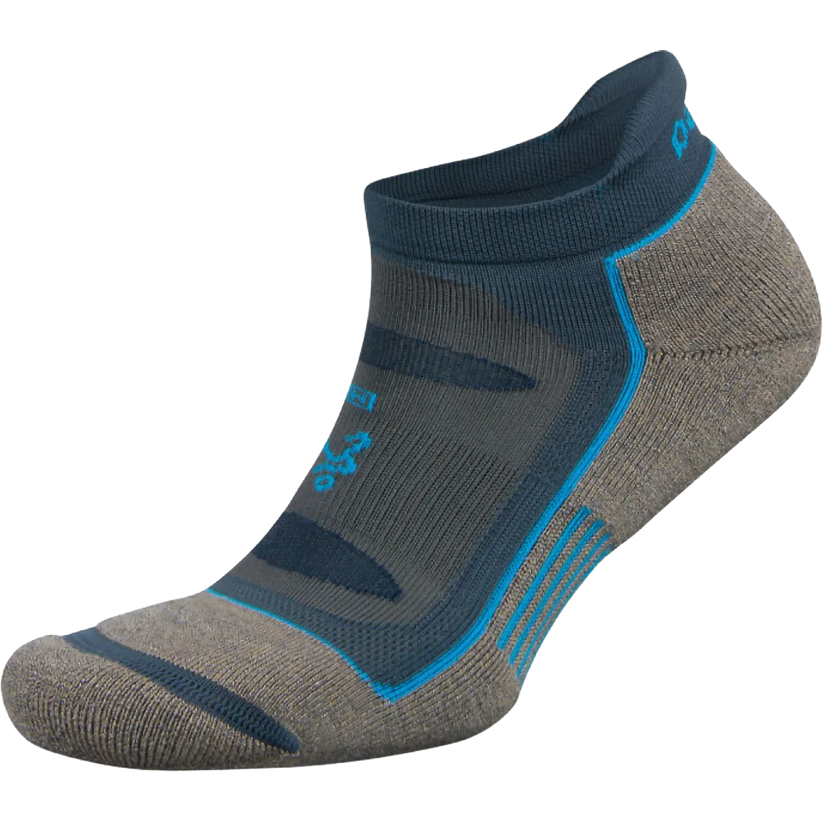 Balega Women's Blister Resist No Show in Mink/Legion Blue