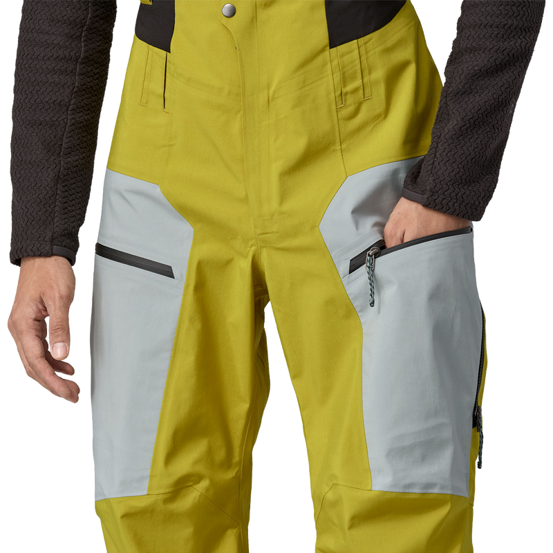 Men's Untracked Bibs, Patagonia Men's Untracked Bibs front pocket