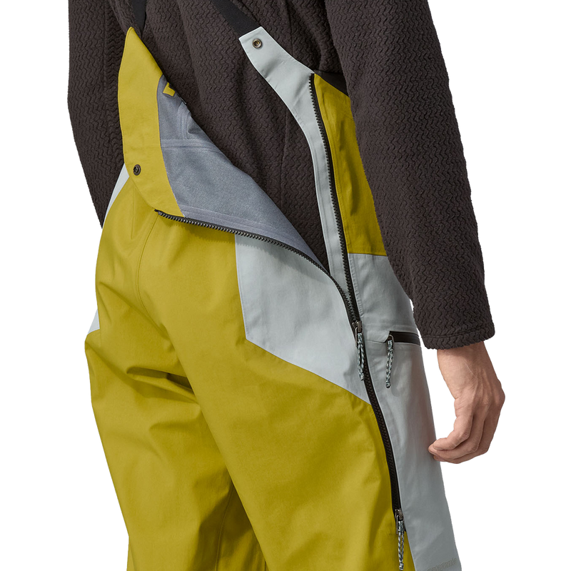 Men's Untracked Bibs, Patagonia Men's Untracked Bibs side zip