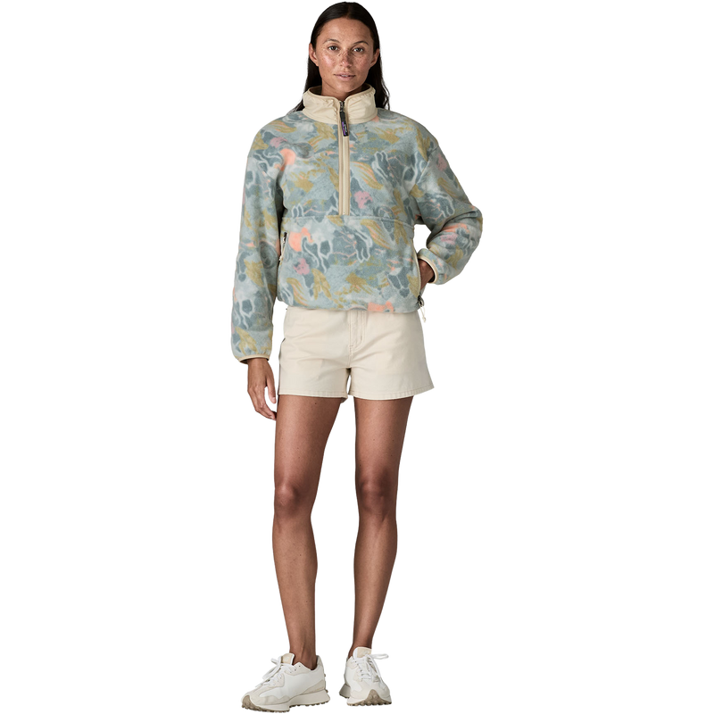 Women's Synchilla Fleece Marsupial, Patagonia Women's Synchilla Fleece Marsupial in MTVI-Moon Tripper: Virtually Blue front full length