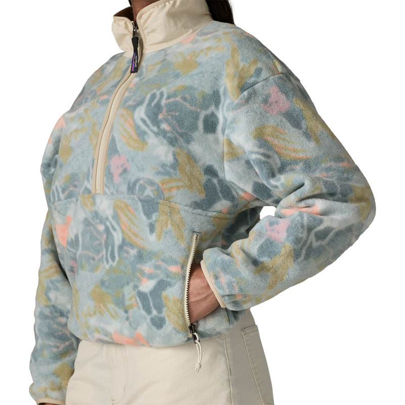 Women's Synchilla Fleece Marsupial, Patagonia Women's Synchilla Fleece Marsupial in MTVI-Moon Tripper: Virtually Blue front left pocket