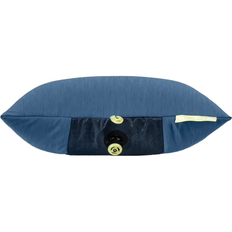 Fillo Elite Ultralight Pillow, Nemo Fillo Elite Ultralight Pillow in Blue Horizon Citron side profile