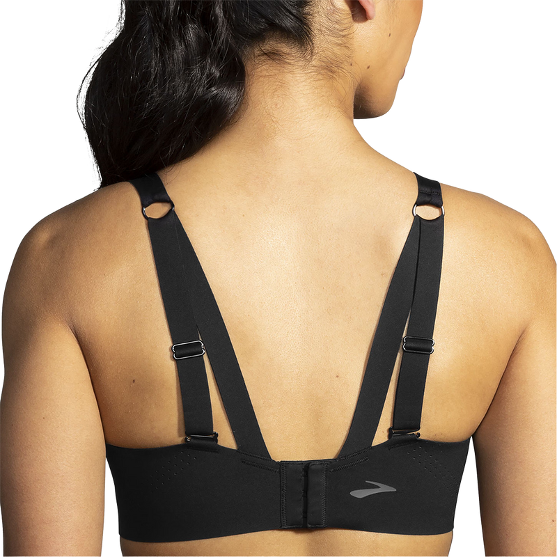 Women's Dare Underwire Run Bra, Brooks Women's Dare Underwire Run Bra in 001-Black back