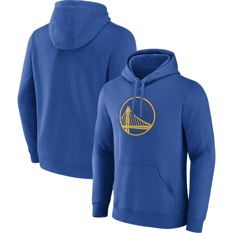 Men's Warriors Primary Logo Hoodie, Fanatics Men's Warriors Primary Logo Hoodie front and back