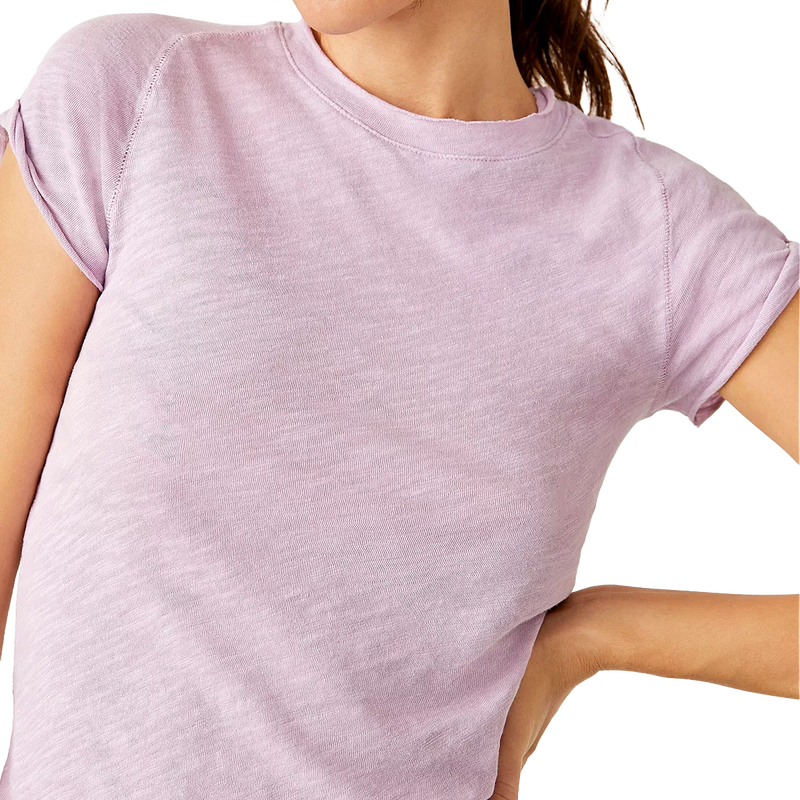 Women's Be My Baby Short Sleeve, Free People Women's Be My Baby Short Sleeve in Lilac Bouquet