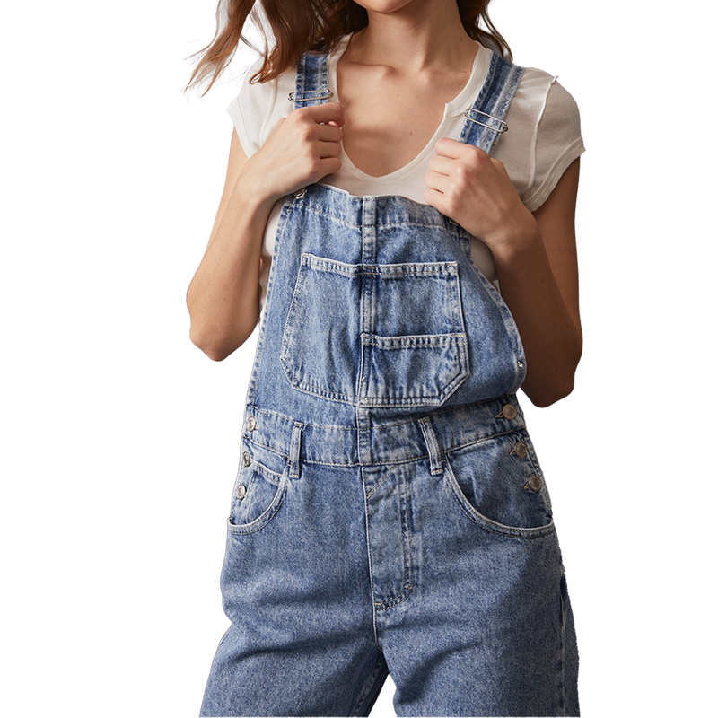 Women's Ziggy Denim Overall, Free People Women's Ziggy Denim Overall  front details