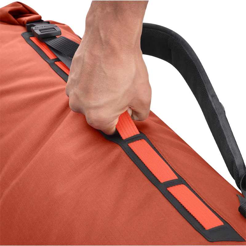 Big River Dry Backpack 50L, Sea to Summit Big River Dry Backpack 50L in Picante Red handle