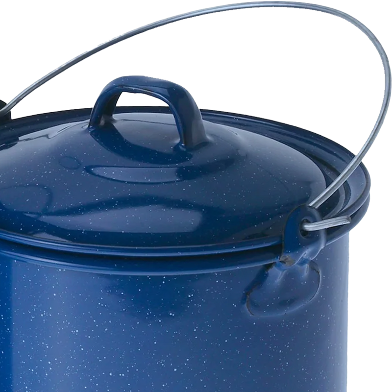 1.75 Qt. Straight Pot With Lid - Blue, 1.75 Qt. Straight Pot With Lid- Blue handle close up