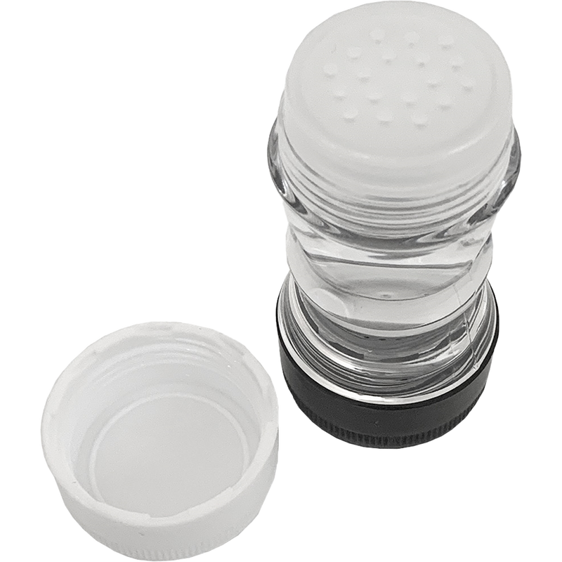 Salt + Pepper Shaker, GSI Outdoors Salt + Pepper Shaker lid off