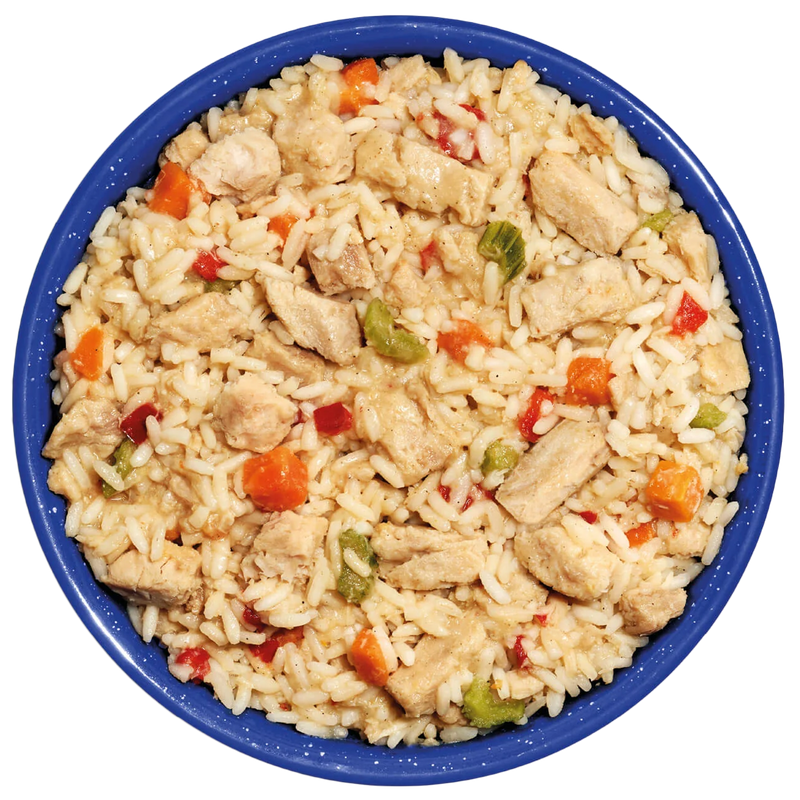 Chicken & Rice Pro Pak (1 Serving), Mountain House Chicken & Rice Pro Pak in bowl