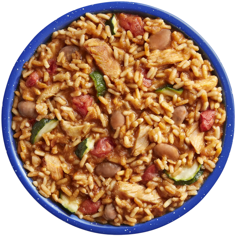 Mexican Style Adobo Rice & Chicken Pro Pak (1 Serving), Mountain House Mexican Adobo Rice Chicken Pro Pak in bowl
