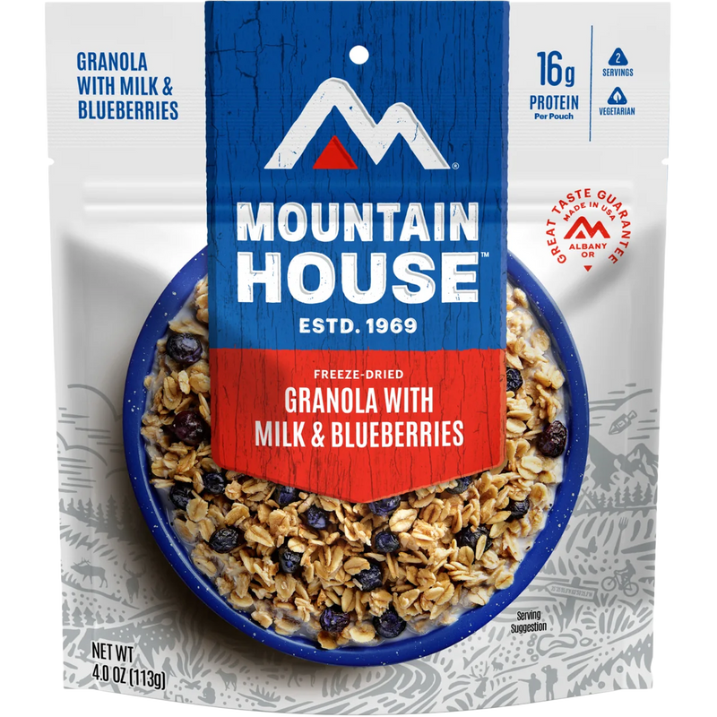 Granola with Milk & Blueberries (2 Servings), Featured Image