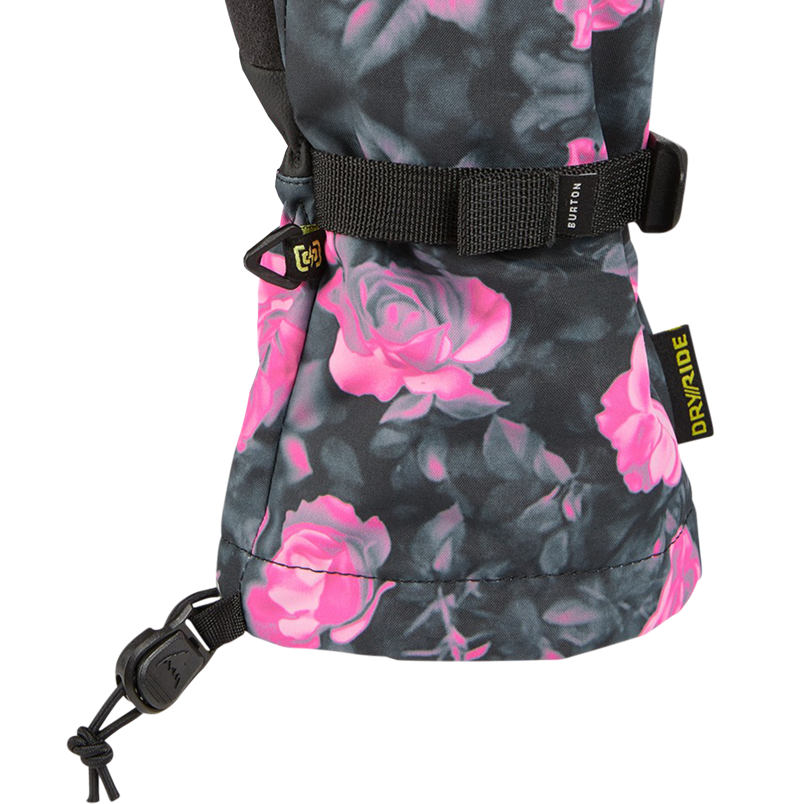 Burton Women's Profile Mittens wrist adjustment and cuff cinch