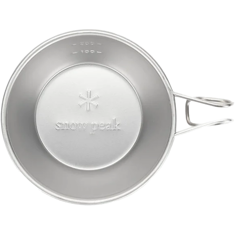 Stainless Sierra Cup, Snow Peak Stainless Sierra Cup top view