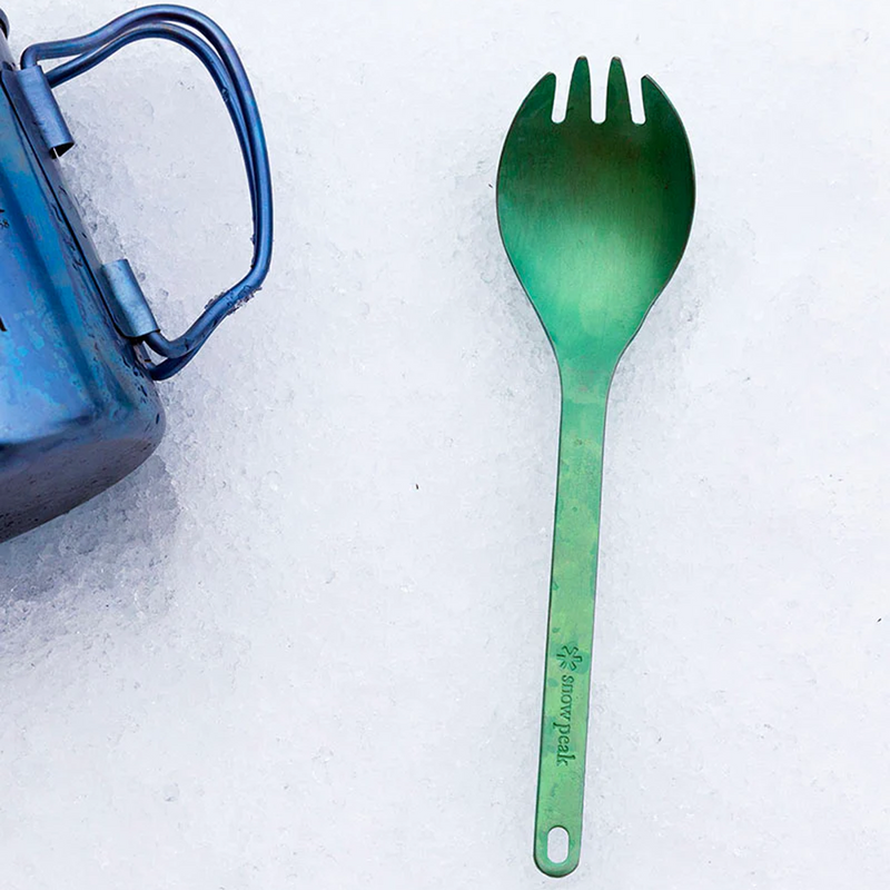 Titanium Spork, Snow Peak Titanium Spork with mug