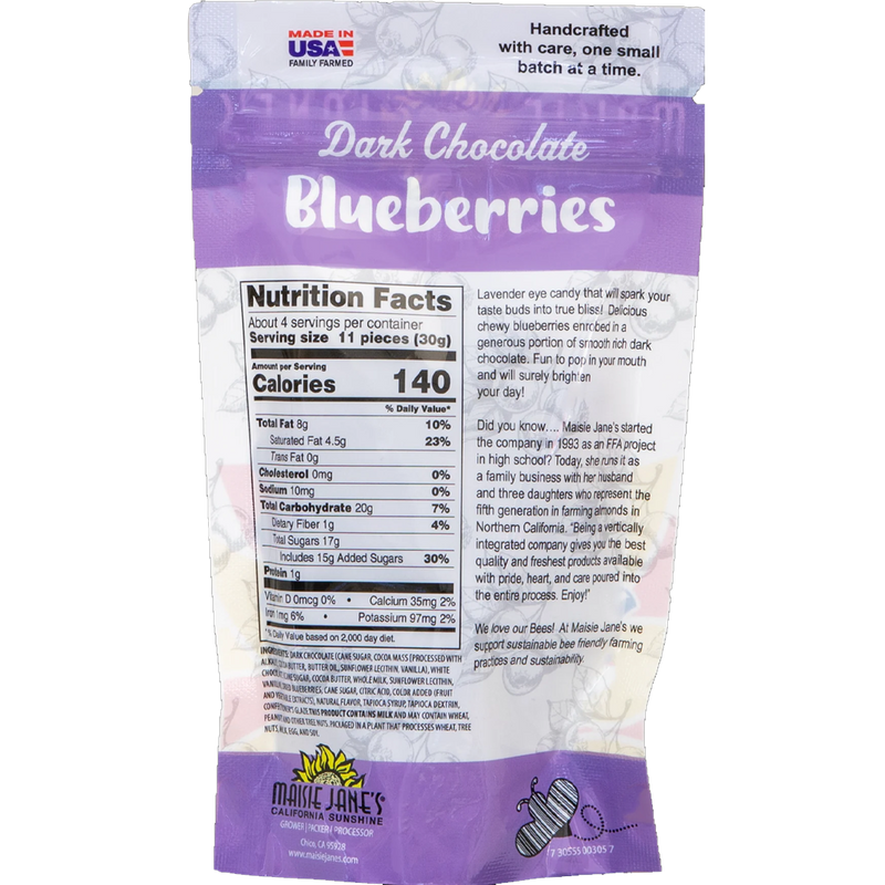 Dark Chocolate Blueberries 4 oz, Dark Chocolate Blueberries 4 oz