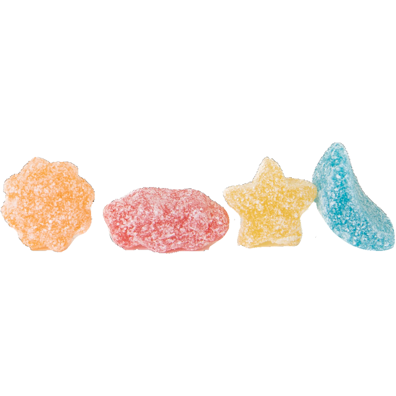 Celestial Sour Gummies 4 oz, Maisie Janes Celestial Sour Gummies shapes