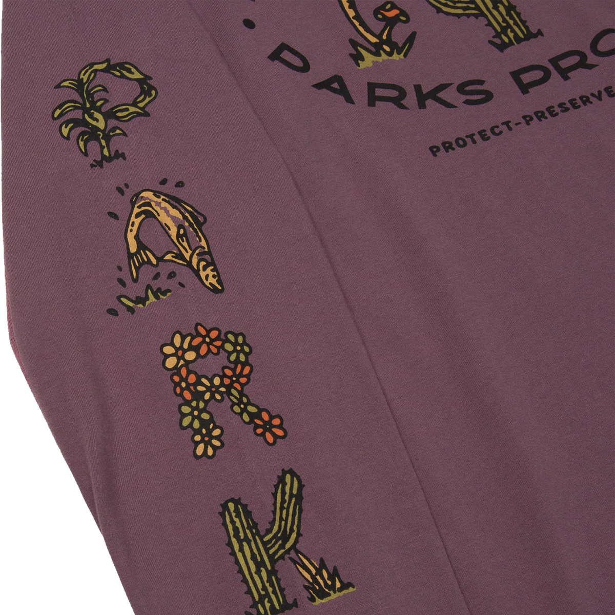 Women's 90s Doodle Parks Boxy Long Sleeve Tee alternate view