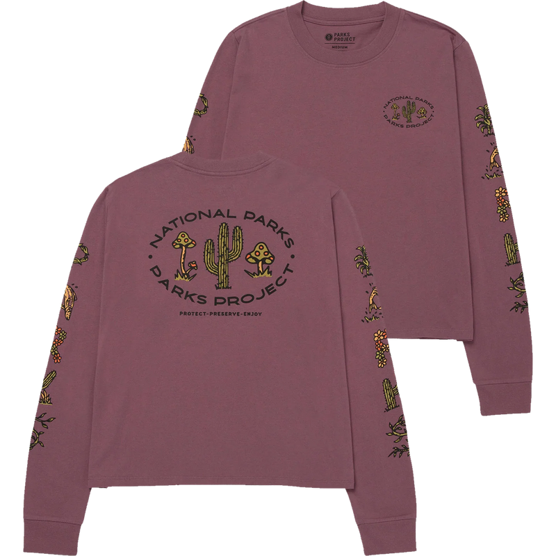 Women's 90s Doodle Parks Boxy Long Sleeve Tee, Featured Image