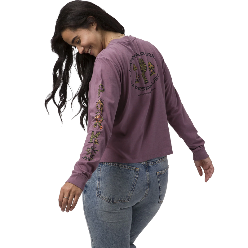 Women's 90s Doodle Parks Boxy Long Sleeve Tee, Women's 90s Doodle Parks Boxy Long Sleeve Tee sleeve