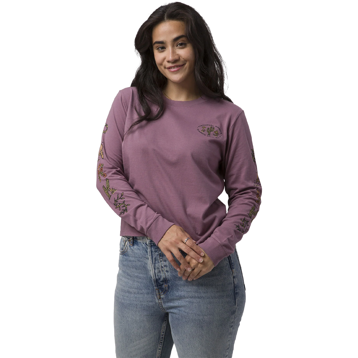 Women's 90s Doodle Parks Boxy Long Sleeve Tee alternate view