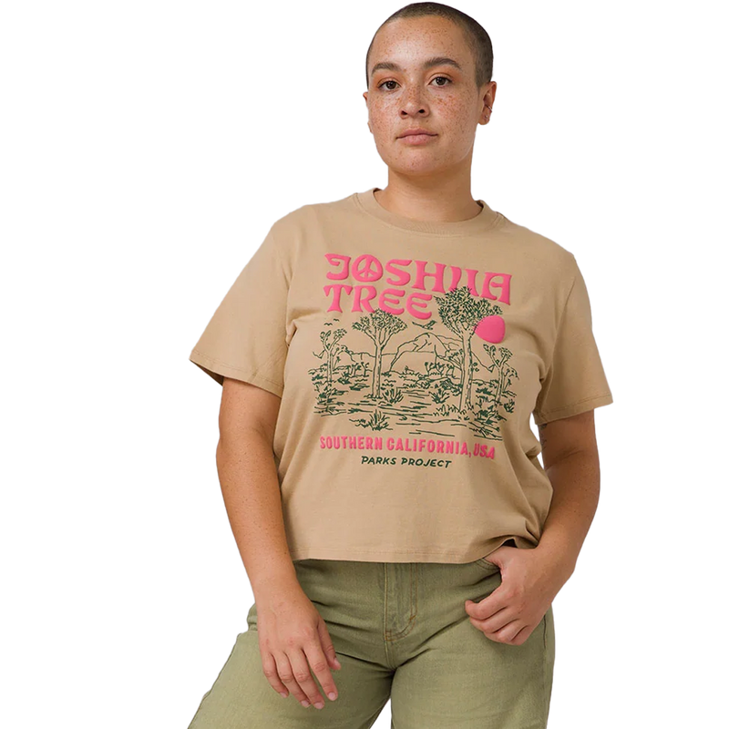 Women's Joshua Tree Puff Print Boxy Tee, Parks Project Women's Joshua Tree Puff Print Boxy Tee front