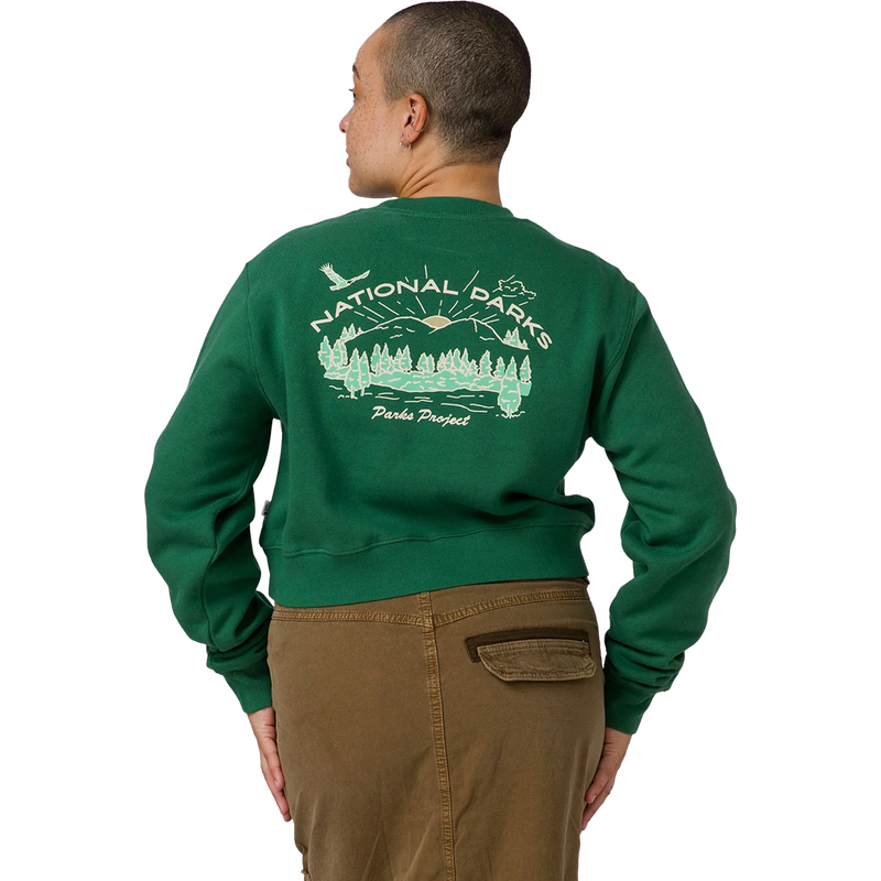 Women's National Parks Sunrise Cropped Crew, Parks Project Women's National Parks Sunrise Cropped Crew back