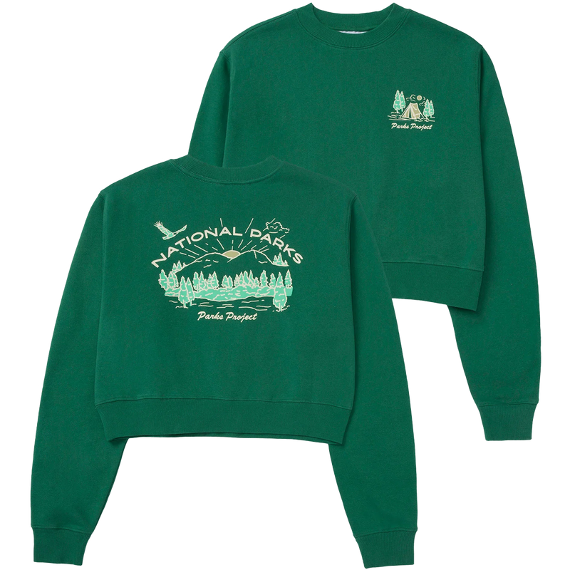 Women's National Parks Sunrise Cropped Crew, Featured Image